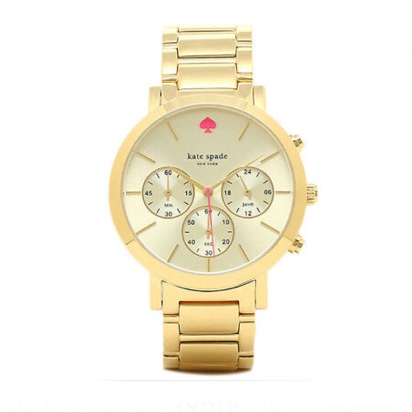 kate spade Accessories - Kate Spade Gramercy Grand Gold Watch